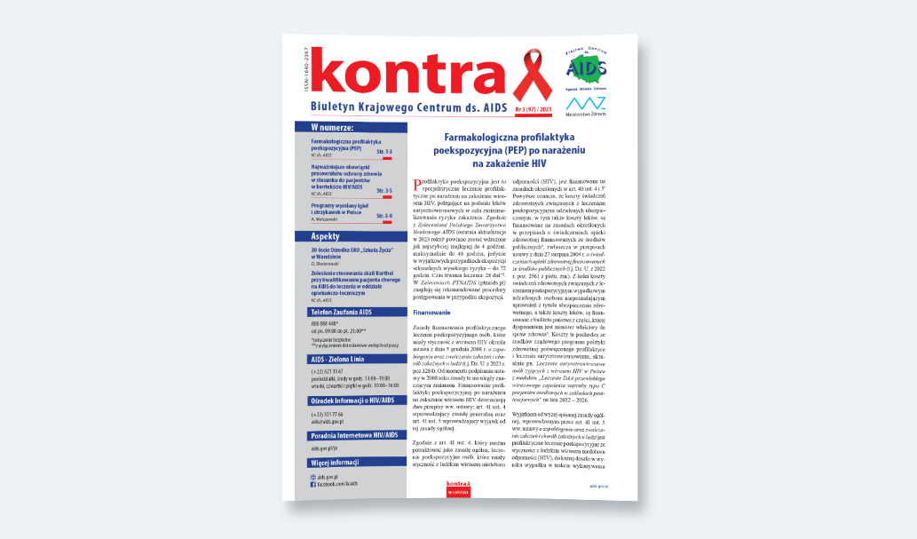 Biuletyn KC ds. AIDS "KONTRA" – Nr 3 (97) / 2023